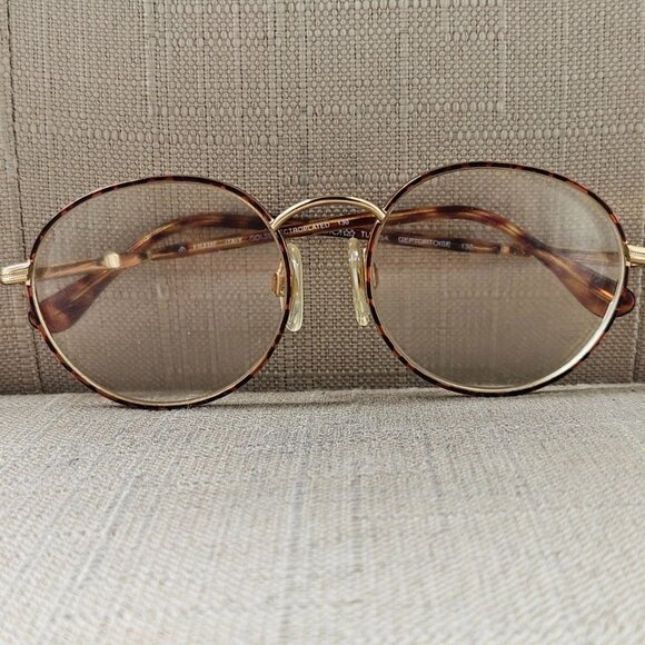 Vintage Loxuttica Women Eyeglasses Frame GOLDELETROPLATED Glasses Frame Italy main image 12